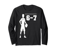 Joueur de Basket Funny Six Seven Tall Hoops Baller Manche Longue