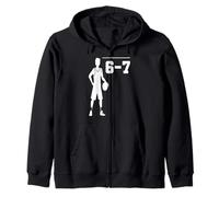 Joueur de Basket Funny Six Seven Tall Hoops Baller Sweat à Capuche