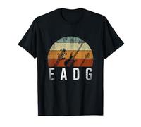 Joueur De Basse Accord EADG Retro Basse Guitare T-Shirt