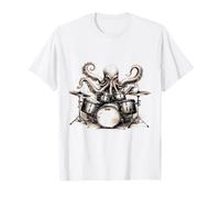 Joueur de Batterie Créature Marine Percussionniste Animal Art T-Shirt