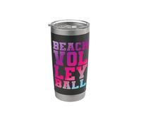 Joueur de beach volley sur sable Gobelet isotherme en acier inoxydable double paroi