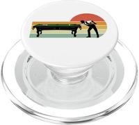 Joueur de Billard rétro Cool 8 balles Sport PopSockets PopGrip pour MagSafe
