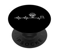 Joueur de Bingo drôle de Bingo Heartbeat PopSockets PopGrip Adhésif