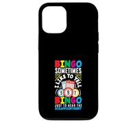 Joueur de bingo Sometimes I Like to Yell Bingo Déception Coque pour iPhone 12/12 Pro
