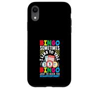 Joueur de bingo Sometimes I Like to Yell Bingo Déception Coque pour iPhone XR