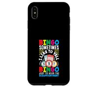 Joueur de bingo Sometimes I Like to Yell Bingo Déception Coque pour iPhone XS Max