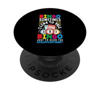 Joueur de bingo Sometimes I Like to Yell Bingo Déception PopSockets PopGrip Adhésif