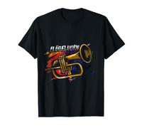 Joueur de Bugle Vintage - Design Authentique de Jazz pour T-Shirt
