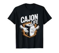 Joueur De Cajon Boîte en Bois Tambour Percussionniste T-Shirt