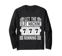 Joueur De Casino Let Slot Machine Running - Jeux D'argent Manche Longue