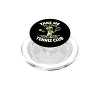 Joueur de Club de Tennis Alien UFO Enlèvement Vaisseau Spatial PopSockets PopGrip pour MagSafe
