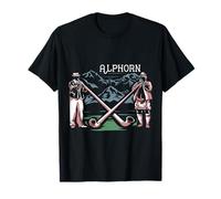 Joueur De Cor des Alpes Dévouement Musical Alphorn T-Shirt
