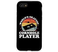 Joueur de Cornhole Worlds Okayest Amusant pour Hommes, Femmes, Enfants Coque pour iPhone SE (2020) / 7/8