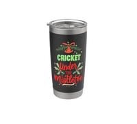 Joueur de cricket gui de Noël Gobelet isotherme en acier inoxydable double paroi