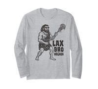Joueur de Crosse Amusant - Tough Cool Lax Bro Magnon Manche Longue
