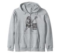 Joueur de Crosse Amusant - Tough Cool Lax Bro Magnon Sweat à Capuche