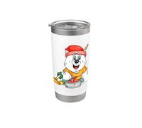 Joueur de curling ours polaire Gobelet isotherme en acier inoxydable double paroi