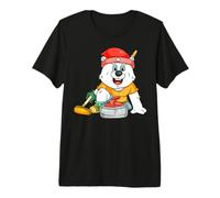 Joueur de Curling Ours Polaire T-Shirt Haut de Gamme