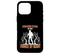 Joueur de Didgeridoo par Day Zombie by Night Funny Halloween Coque pour iPhone 16 Pro Max
