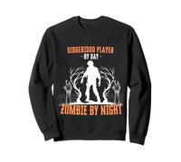 Joueur de Didgeridoo par Day Zombie by Night Funny Halloween Sweatshirt