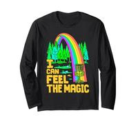 Joueur de Disc-Golf Funny Rainbow Ace I Can Feel The Magic Manche Longue