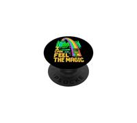 Joueur de Disc-Golf Funny Rainbow Ace I Can Feel The Magic PopSockets PopGrip Adhésif