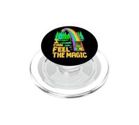 Joueur de Disc-Golf Funny Rainbow Ace I Can Feel The Magic PopSockets PopGrip pour MagSafe