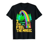 Joueur de Disc-Golf Funny Rainbow Ace I Can Feel The Magic T-Shirt