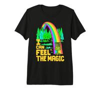 Joueur de Disc-Golf Funny Rainbow Ace I Can Feel The Magic T-Shirt Haut de Gamme