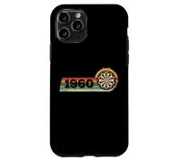 Joueur de fléchettes Anniversaire né en 1960 Jeux fléchettes Coque pour iPhone 11 Pro