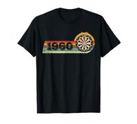 Joueur de fléchettes Anniversaire né en 1960 Jeux fléchettes T-Shirt