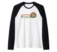 Joueur de fléchettes Anniversaire né en 1974 Jeux fléchettes Manche Raglan