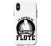 Joueur de flûte Blague Flutiste Instrument à Vent Coque pour iPhone X/XS