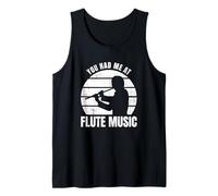 Joueur de flûte Citation Flûtiste Instrument à Vent Débardeur