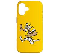 Joueur de Football Amusant, Course à Pied, Bras Dehors, Dessin animé de Football Coque pour iPhone 16