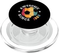 Joueur de Football Anniversaire 58 Ans Awesome Since 1968 Soccer PopSockets PopGrip pour MagSafe