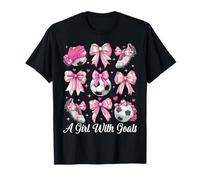 Joueur de Football Fille Coquette Arc Une Fille avec des buts T-Shirt