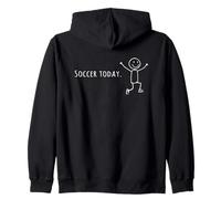 Joueur de football Funny Soccer Day Stick Human Leap of Joy Sweat à Capuche