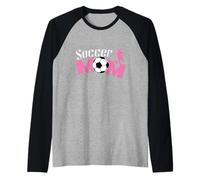 Joueur de Football Soccer Mom Manche Raglan