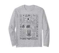 Joueur de Golf Amusant avec hiéroglyphes égyptiens Anciens Manche Longue
