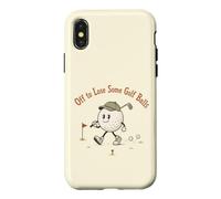 Joueur de Golf Amusant pour Perdre Quelques balles de Golf Coque pour iPhone X/XS
