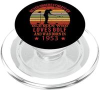 Joueur de Golf Anniversaire né en 1953 Jeu de Golf Golfeurs PopSockets PopGrip pour MagSafe