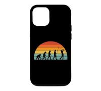 Joueur de Golf évolution Humaine rétro Coucher de Soleil Coque pour iPhone 12/12 Pro