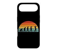 Joueur de Golf évolution Humaine rétro Coucher de Soleil Coque pour iPhone Air