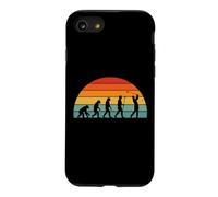Joueur de Golf évolution Humaine rétro Coucher de Soleil Coque pour iPhone SE (2020) / 7/8