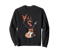 Joueur de Guitare Cool Doberman Rock Music Funny Dog Design Sweatshirt