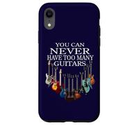 Joueur de Guitare Que Vous ne Pouvez jamais Avoir trop de Guitares Coque pour iPhone XR