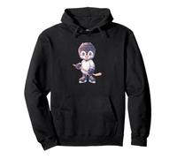 Joueur de Hockey sur Glace Pingouin Mignon Sweat à Capuche