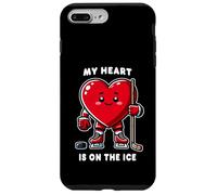 Joueur de Hockey sur Glace pour la Saint-Valentin My Heart is on The Ice Coque pour iPhone 7 Plus/8 Plus