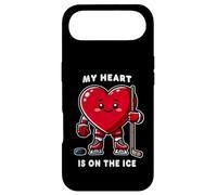 Joueur de Hockey sur Glace pour la Saint-Valentin My Heart is on The Ice Coque pour iPhone Air
